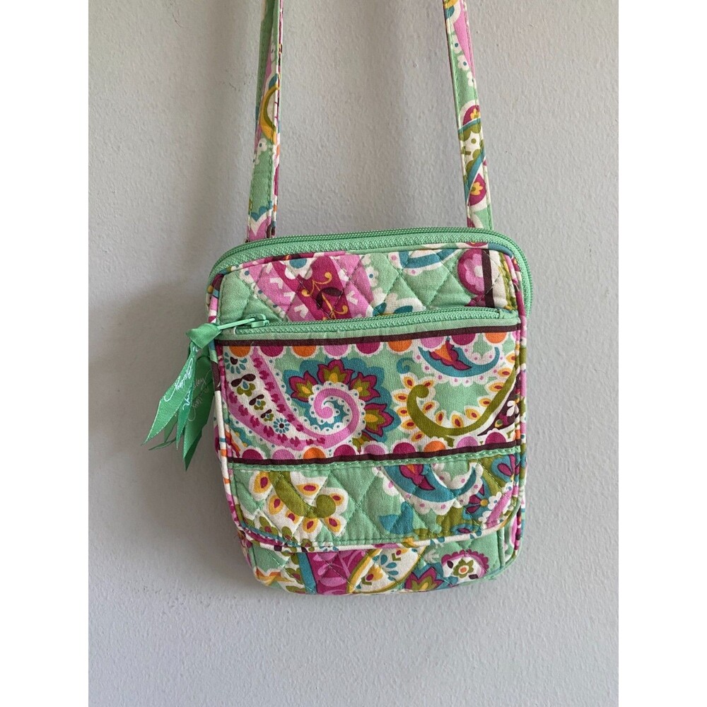Vera Bradley Retired Print Tutti Frutti Mini Hipster Cotton Crossbody Purse